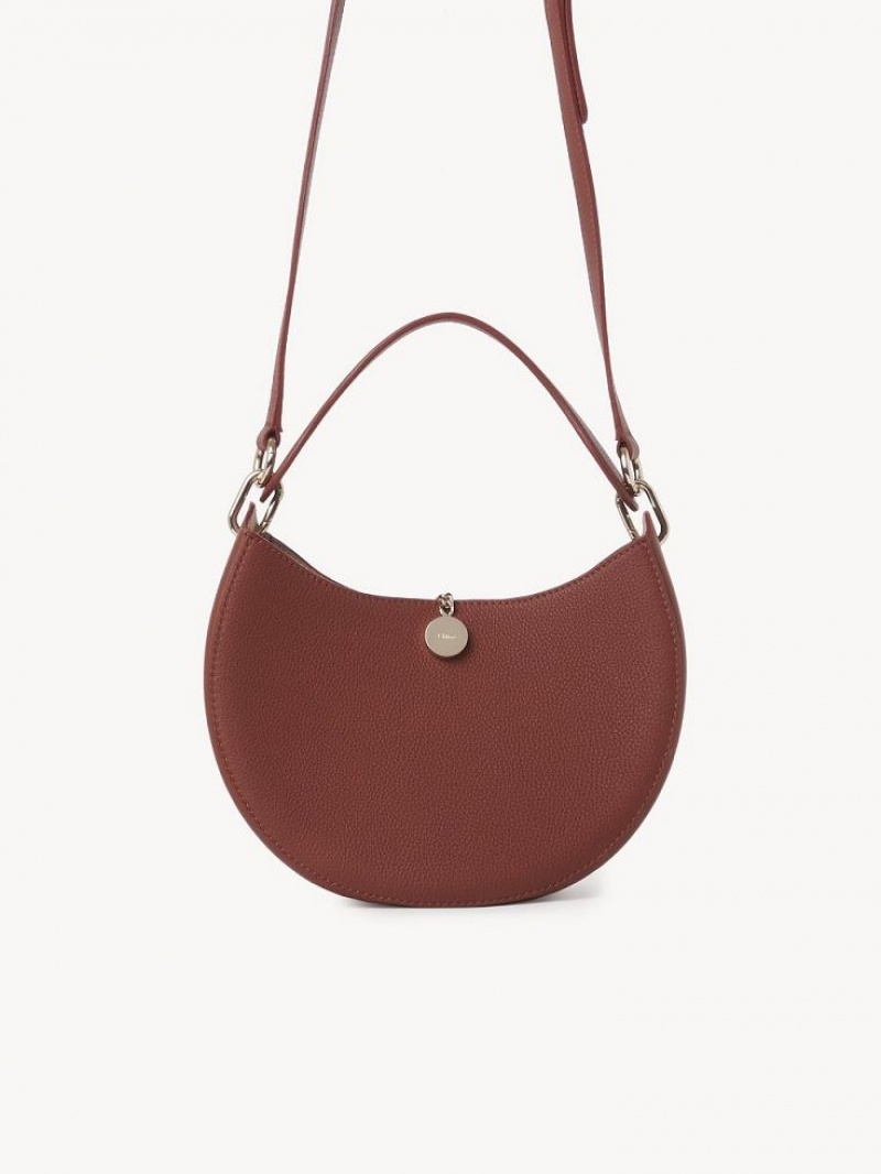 Torba Crossbody Chloe Arlène Small Hobo Brązowe | CHE-SR13604