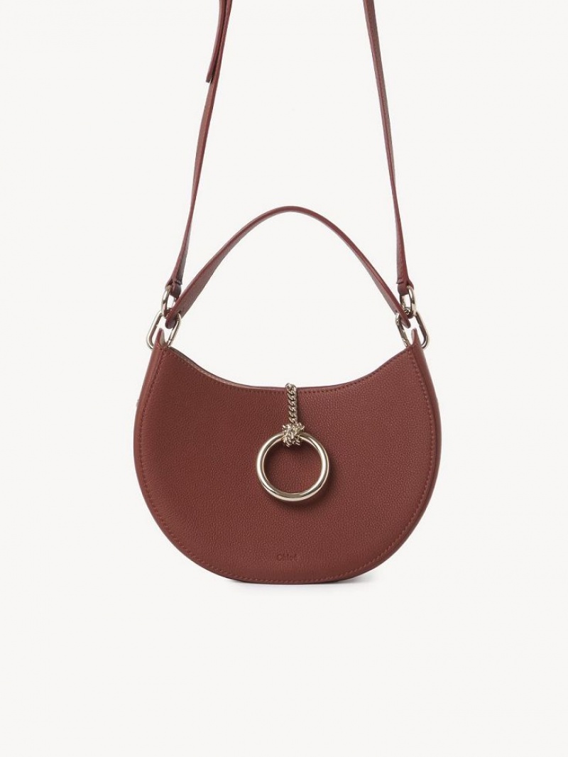 Torba Crossbody Chloe Arlène Small Hobo Brązowe | CHE-SR13604