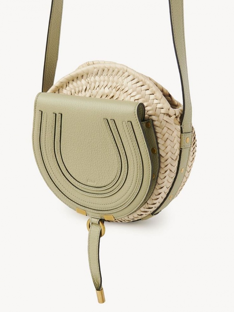 Torba Crossbody Chloe Marcie Basket Zielone | CHE-SR13486