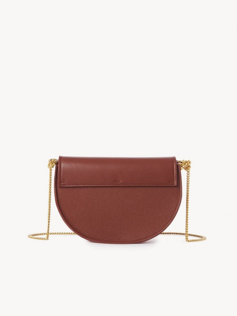 Torba Crossbody Chloe Marcie Chain Flap Brązowe | CHE-SR13461