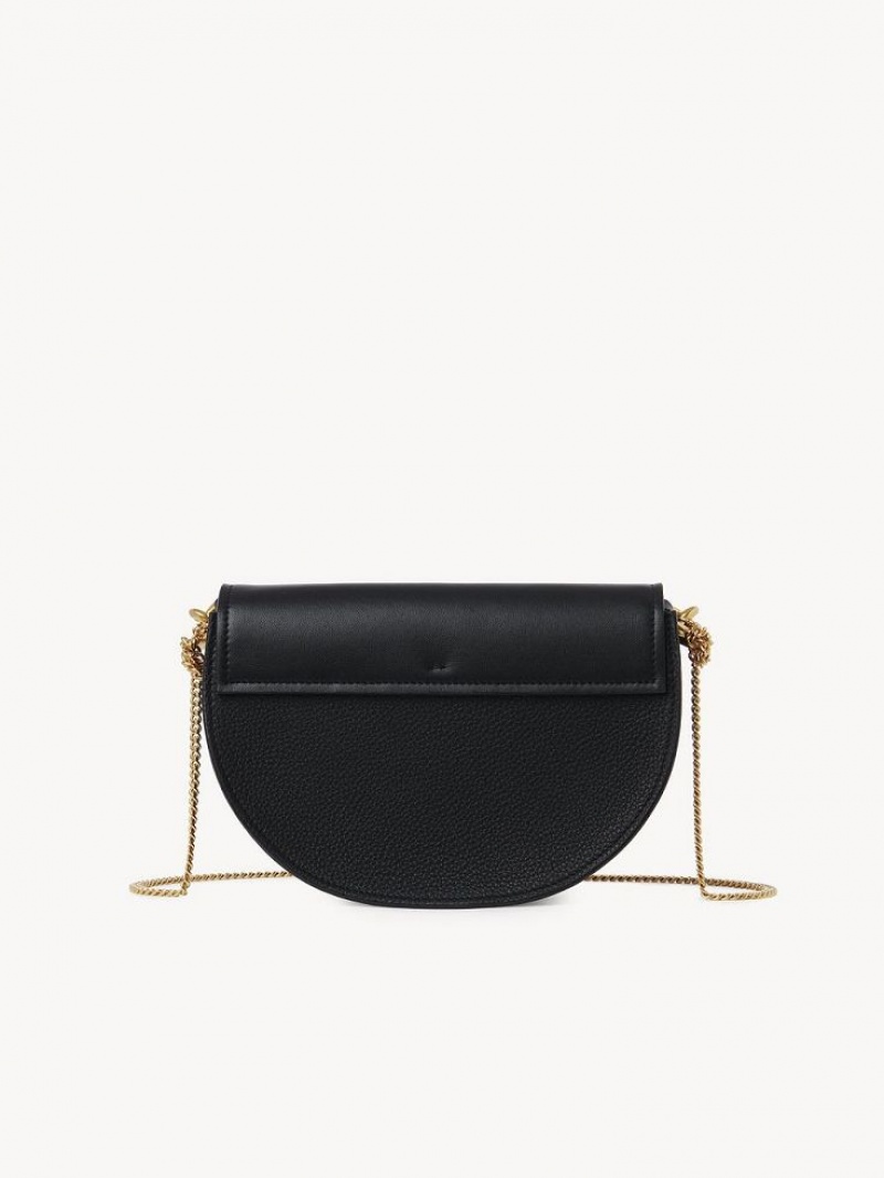 Torba Crossbody Chloe Marcie Chain Flap Czarne | CHE-SR13591