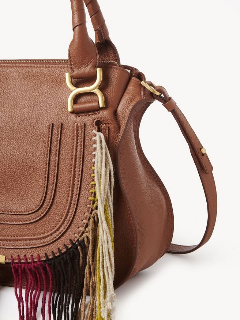 Torba Crossbody Chloe Marcie Double Carry Brązowe | CHE-SR13472