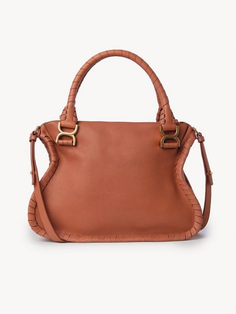 Torba Crossbody Chloe Marcie Double Carry Pomarańczowe | CHE-SR13480