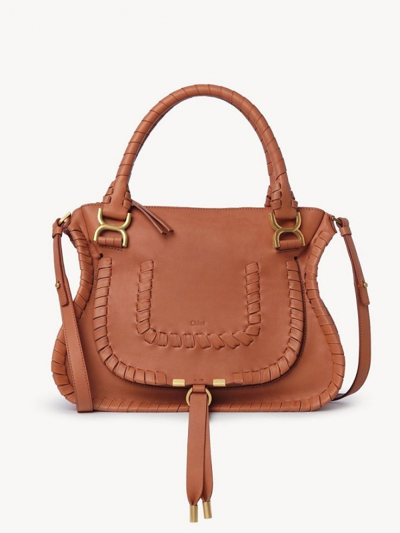 Torba Crossbody Chloe Marcie Double Carry Pomarańczowe | CHE-SR13480