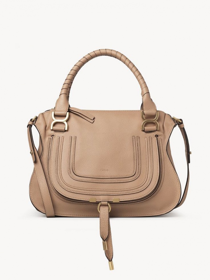 Torba Crossbody Chloe Marcie Double Carry Głęboka Brązowe | CHE-SR13553