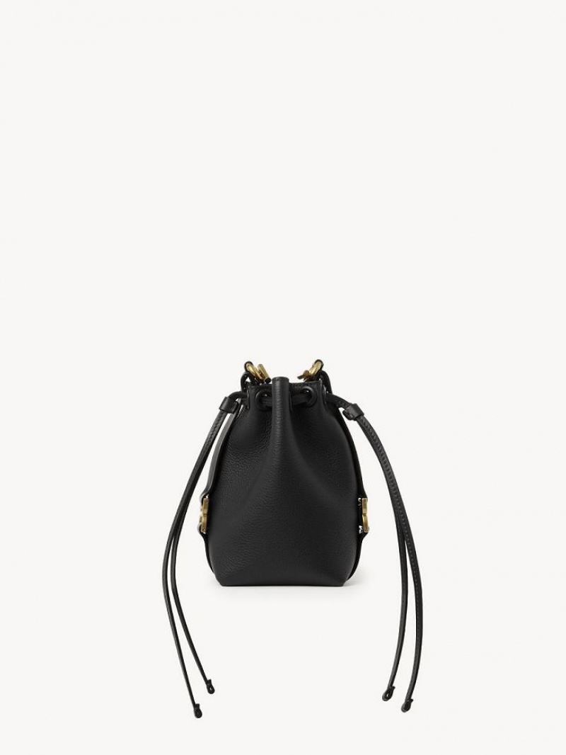 Torba Crossbody Chloe Marcie Micro Bucket Czarne | CHE-SR13576