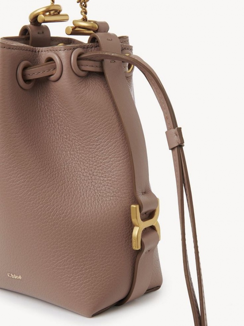 Torba Crossbody Chloe Marcie Micro Bucket Brązowe | CHE-SR13613