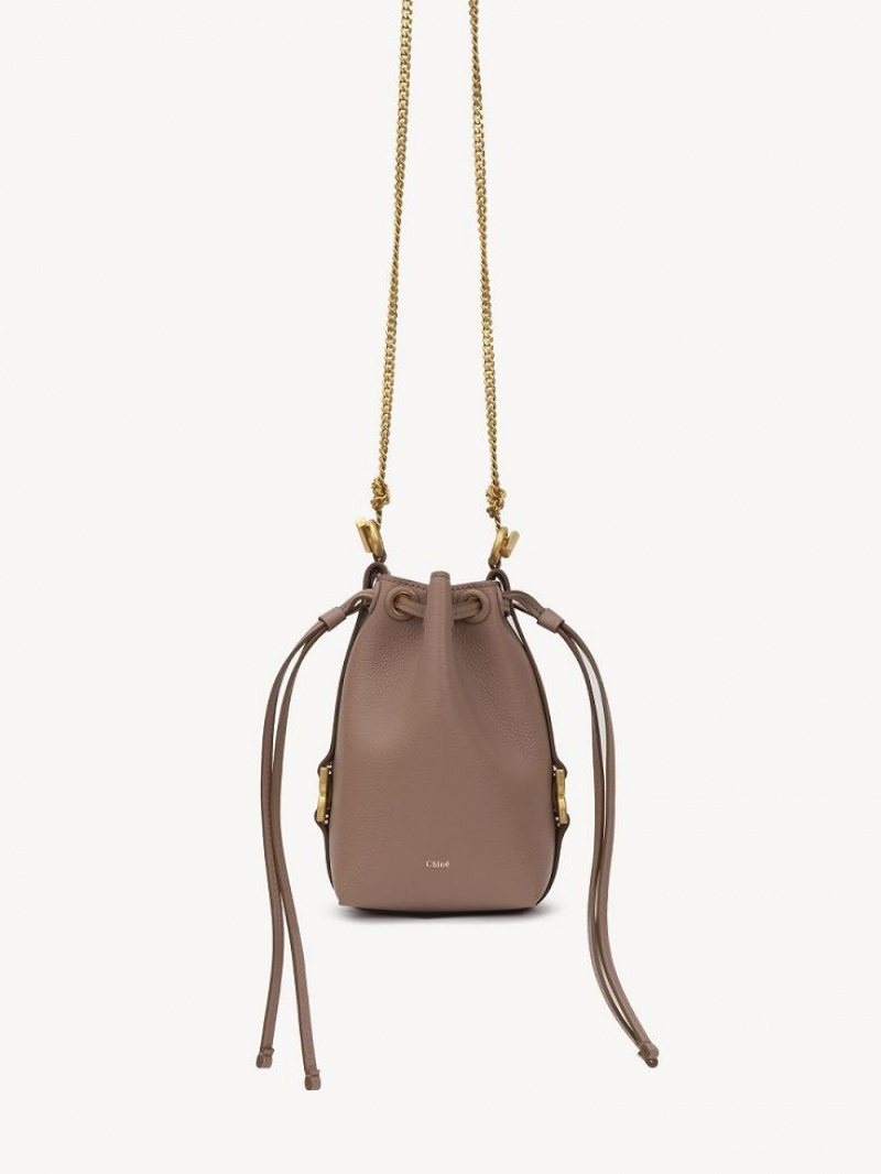 Torba Crossbody Chloe Marcie Micro Bucket Brązowe | CHE-SR13613