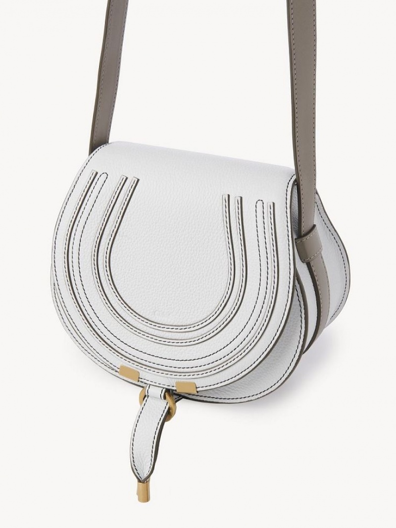 Torba Crossbody Chloe Marcie Small Białe | CHE-SR13502