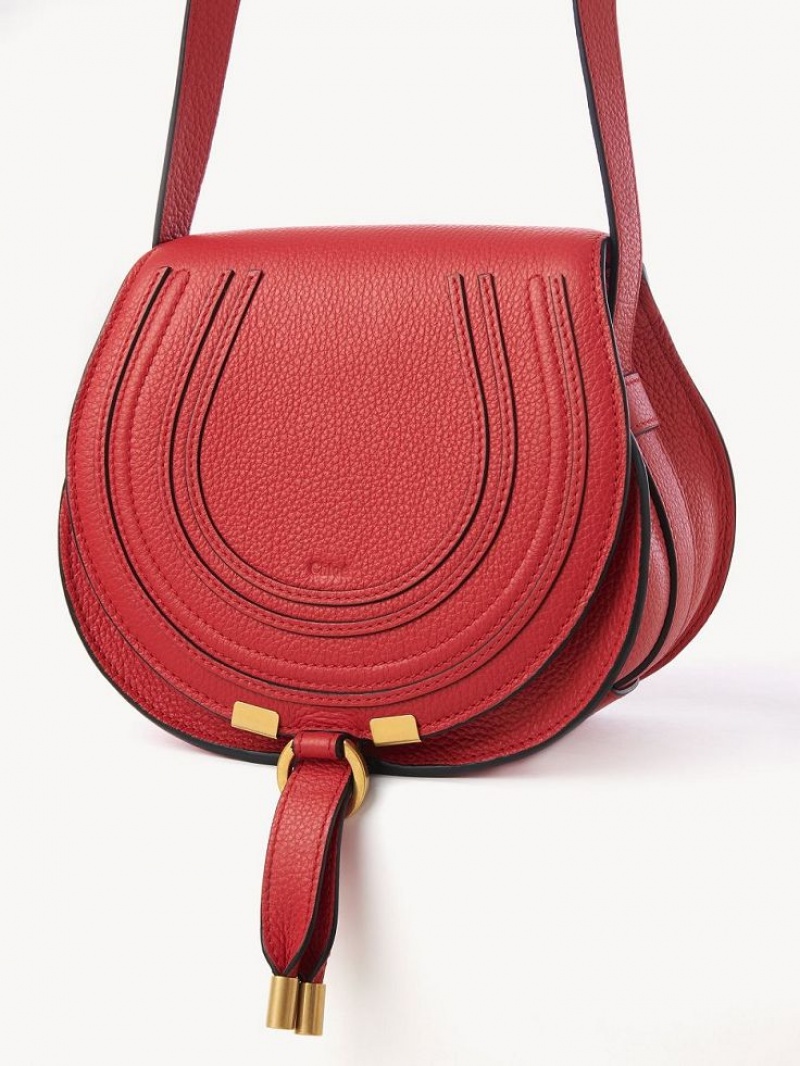 Torba Crossbody Chloe Marcie Small Czerwone | CHE-SR13488