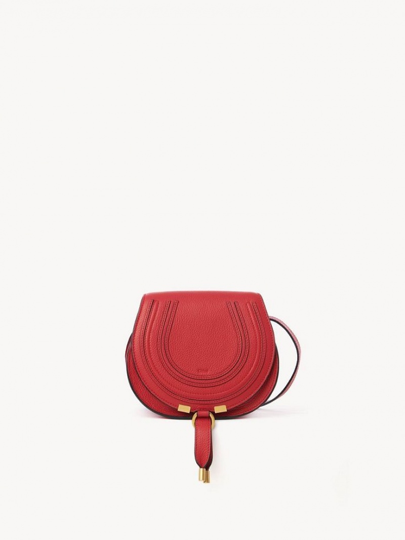 Torba Crossbody Chloe Marcie Small Czerwone | CHE-SR13488