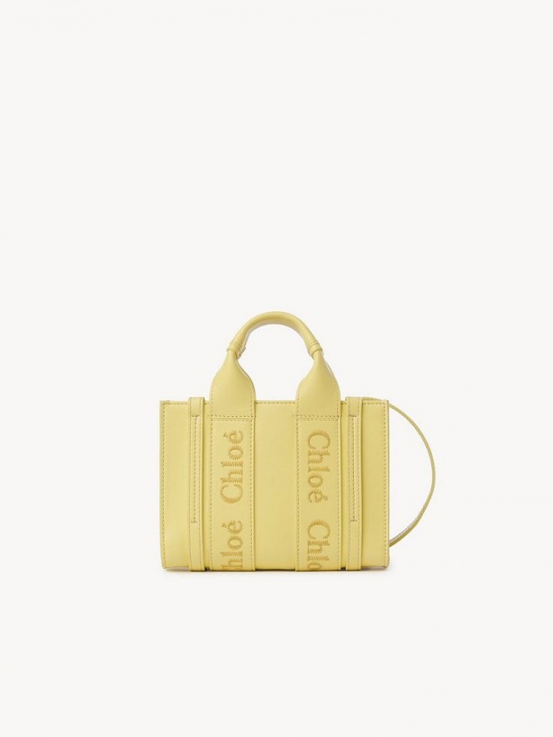 Torba Crossbody Chloe Mini Woody Żółte | CHE-SR13520