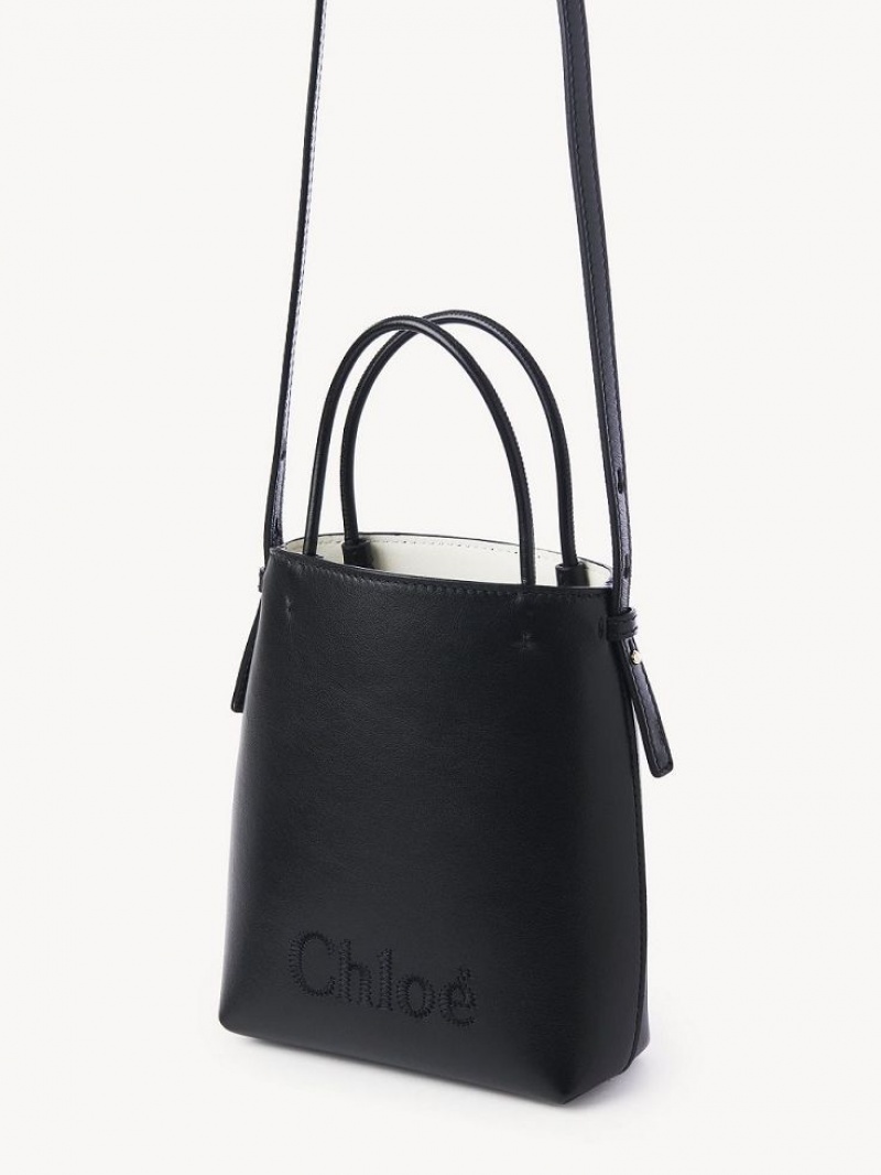 Torba Crossbody Chloe Sense Micro Czarne | CHE-SR13582