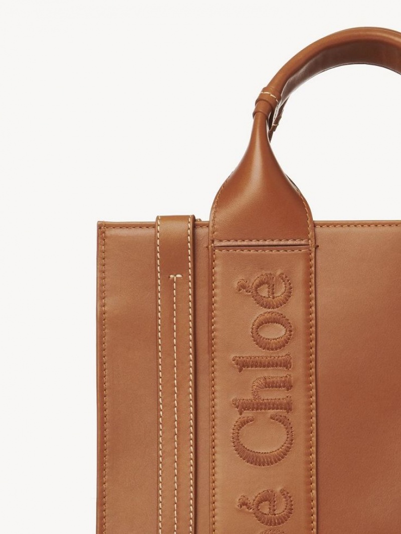 Torba Crossbody Chloe Small Woody Brązowe | CHE-SR13535