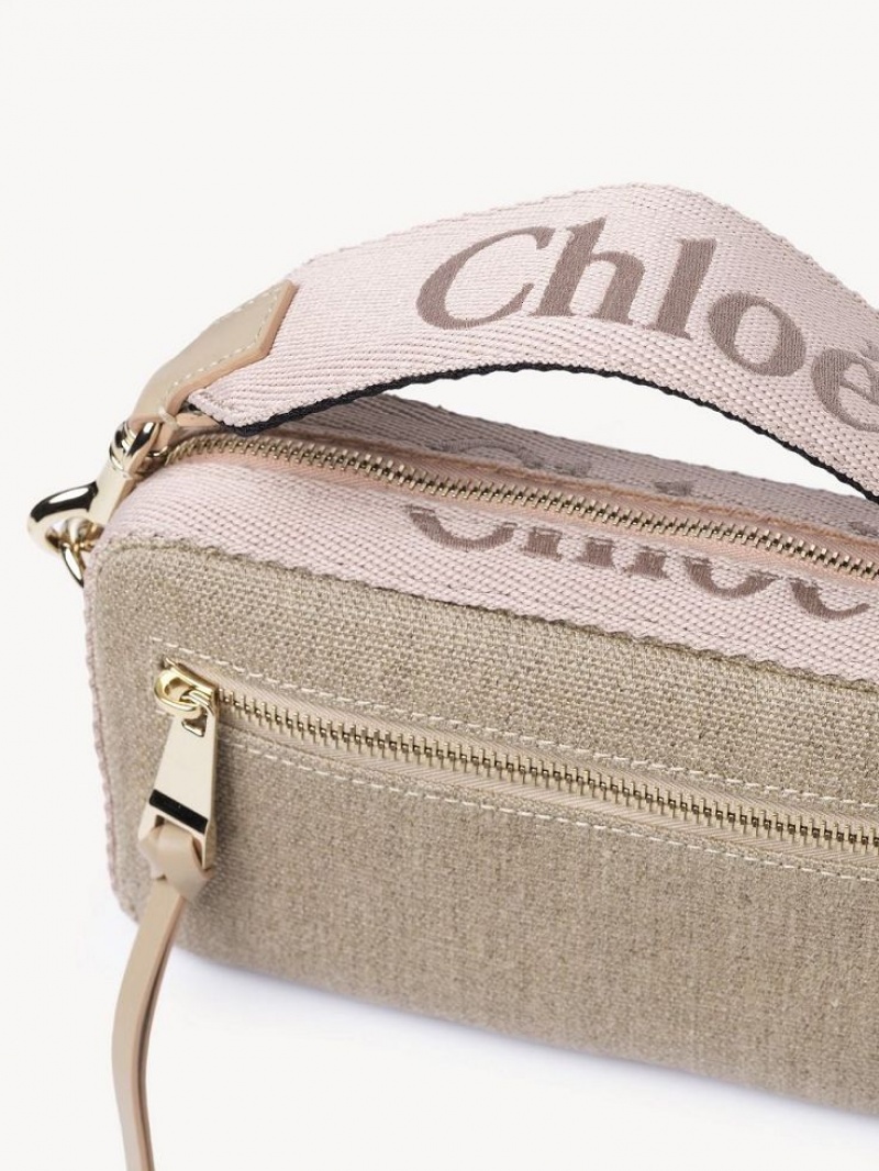 Torba Crossbody Chloe Woody Belt Beżowe | CHE-SR13606