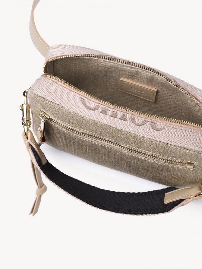 Torba Crossbody Chloe Woody Belt Beżowe | CHE-SR13606