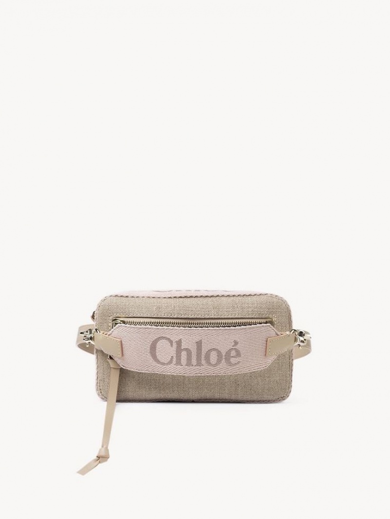 Torba Crossbody Chloe Woody Belt Beżowe | CHE-SR13606