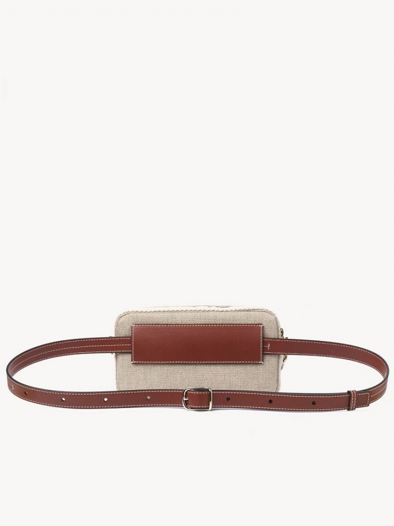 Torba Crossbody Chloe Woody Belt Brązowe | CHE-SR13607