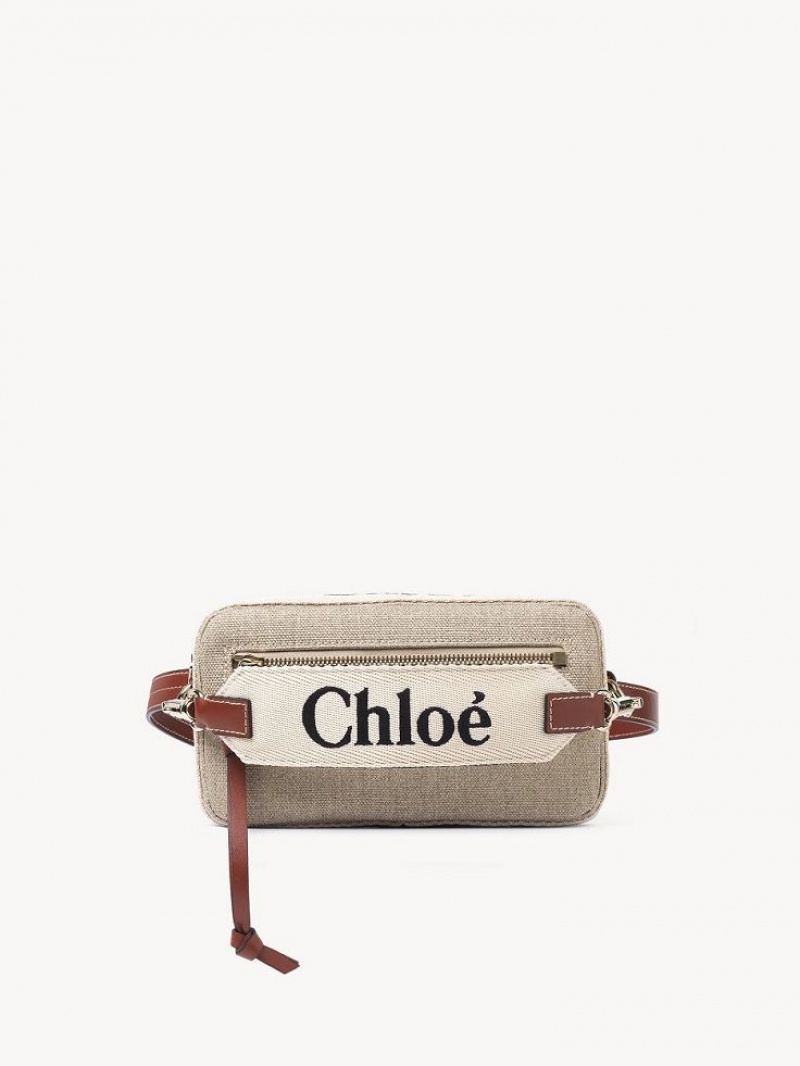 Torba Crossbody Chloe Woody Belt Brązowe | CHE-SR13607