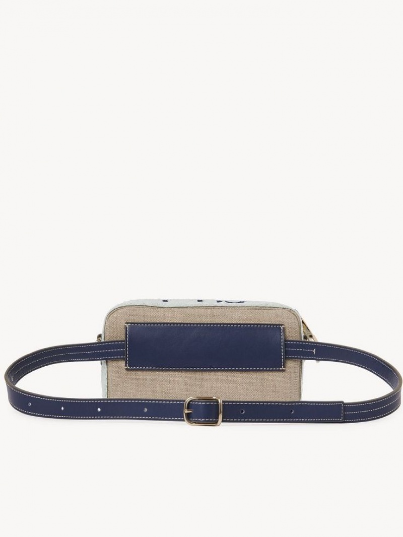 Torba Crossbody Chloe Woody Belt Zielone Niebieskie | CHE-SR13594