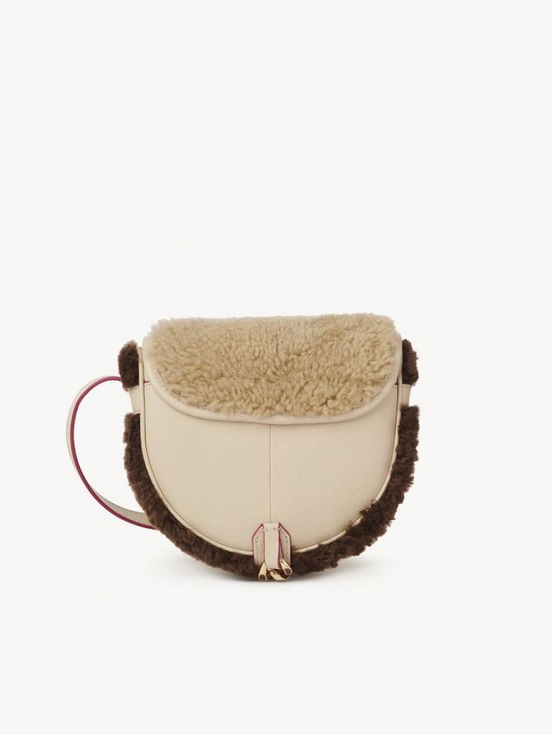 Torby Przez Ramię Chloe Mara Small Saddle Beżowe | CHE-SR14604