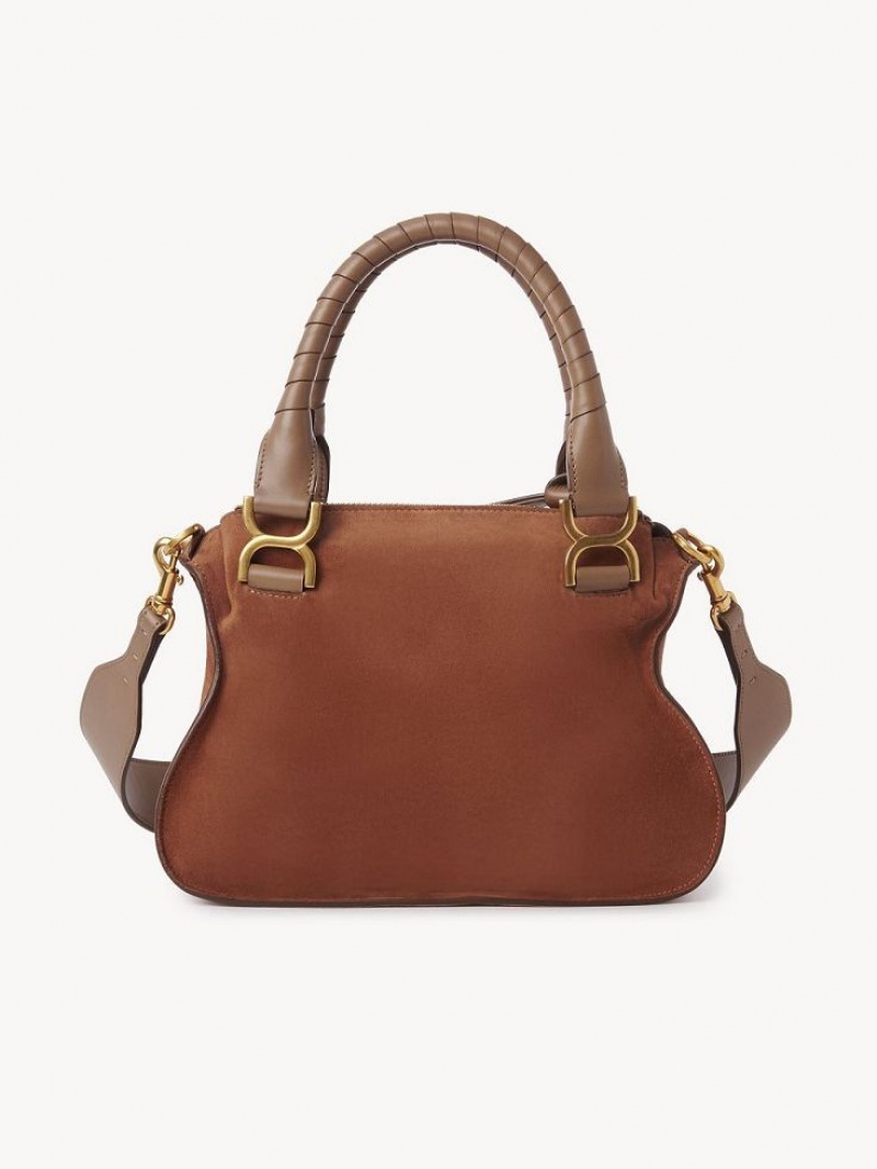 Torby Przez Ramię Chloe Marcie Small Double Carry Brązowe | CHE-SR13440