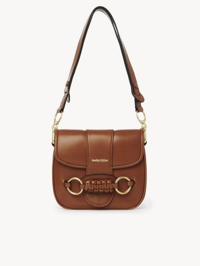 Torby Przez Ramię Chloe Saddie Satchel Brązowe | CHE-SR14632