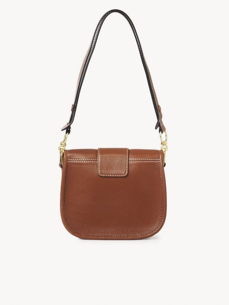 Torby Przez Ramię Chloe Saddie Satchel Brązowe | CHE-SR14667