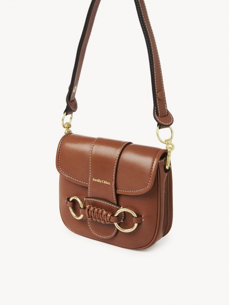 Torby Przez Ramię Chloe Saddie Satchel Brązowe | CHE-SR14667