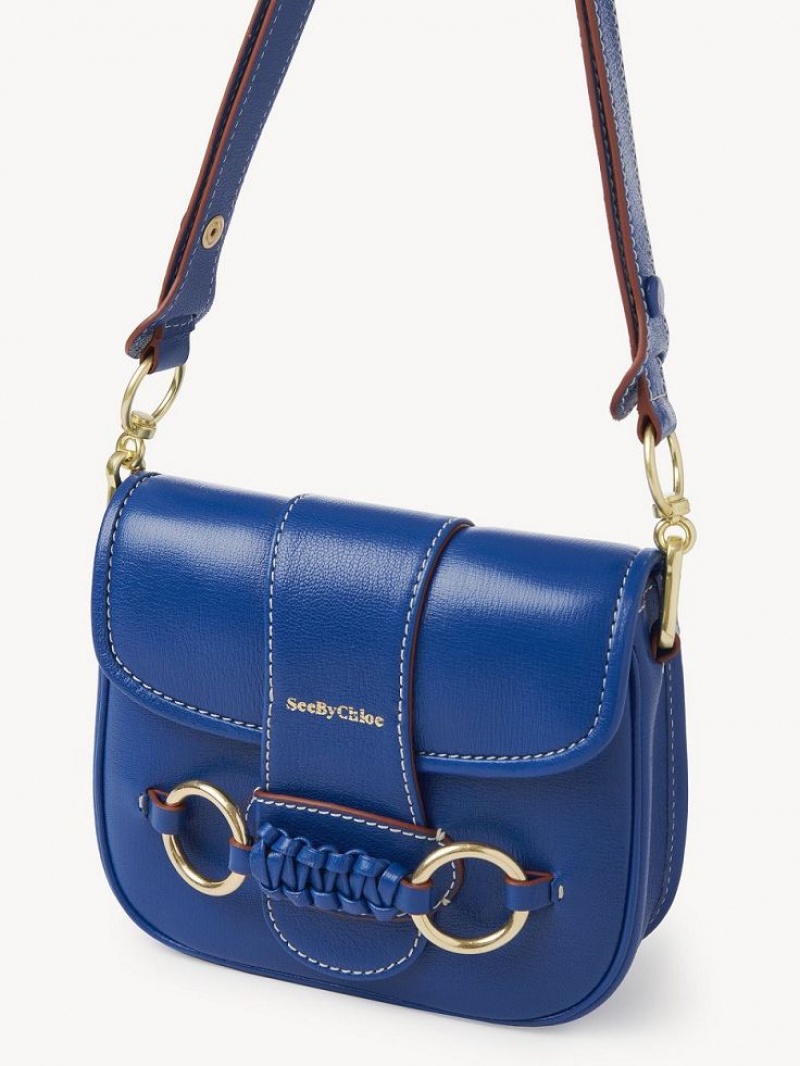 Torby Przez Ramię Chloe Saddie Satchel Niebieskie | CHE-SR14587