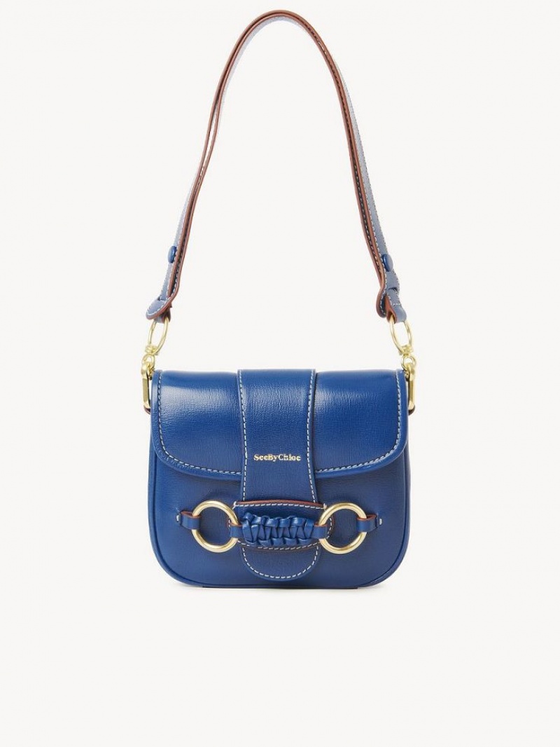 Torby Przez Ramię Chloe Saddie Satchel Niebieskie | CHE-SR14587