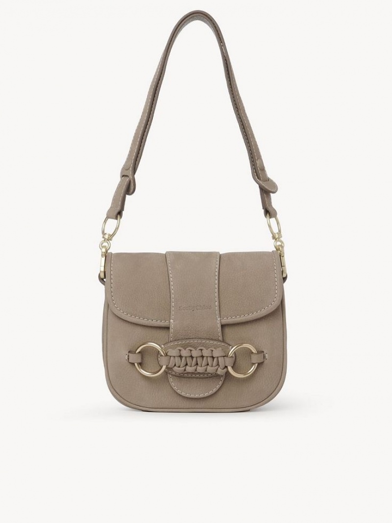 Torby Przez Ramię Chloe Saddie Satchel Szare | CHE-SR14666