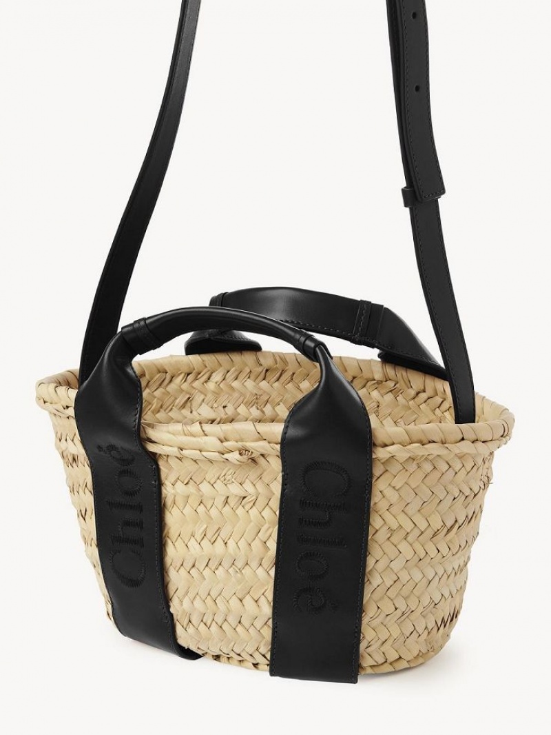 Torby Przez Ramię Chloe Sense Small Basket Czarne | CHE-SR13402