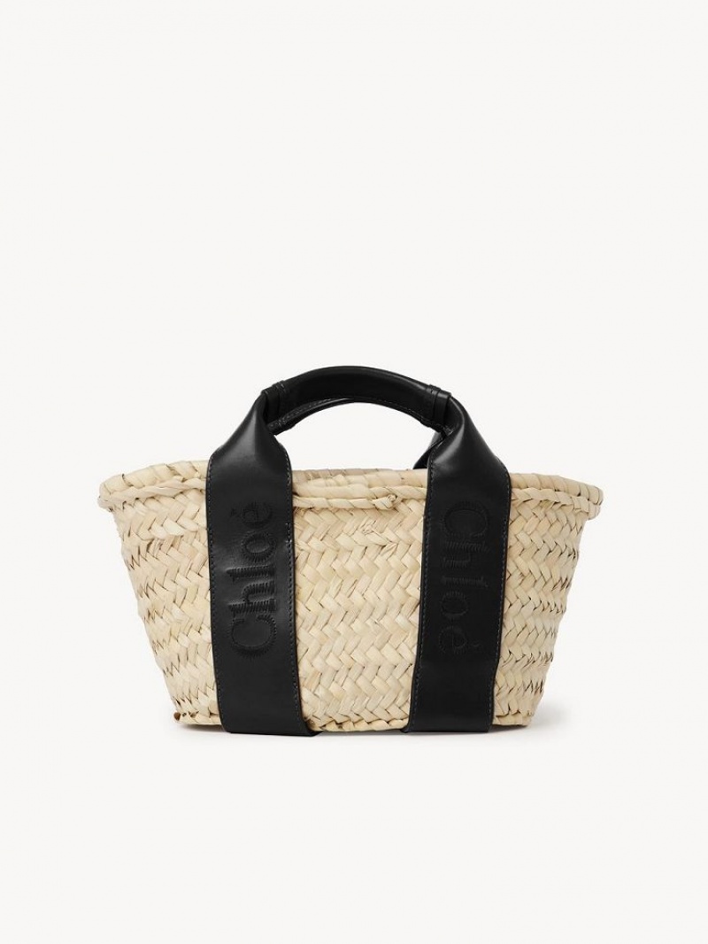 Torby Przez Ramię Chloe Sense Small Basket Czarne | CHE-SR13402