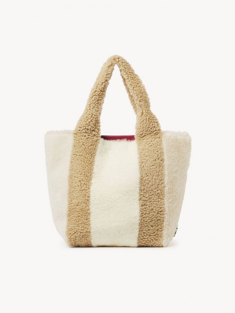 Torby Tote Chloe Huggy Beżowe | CHE-SR14698