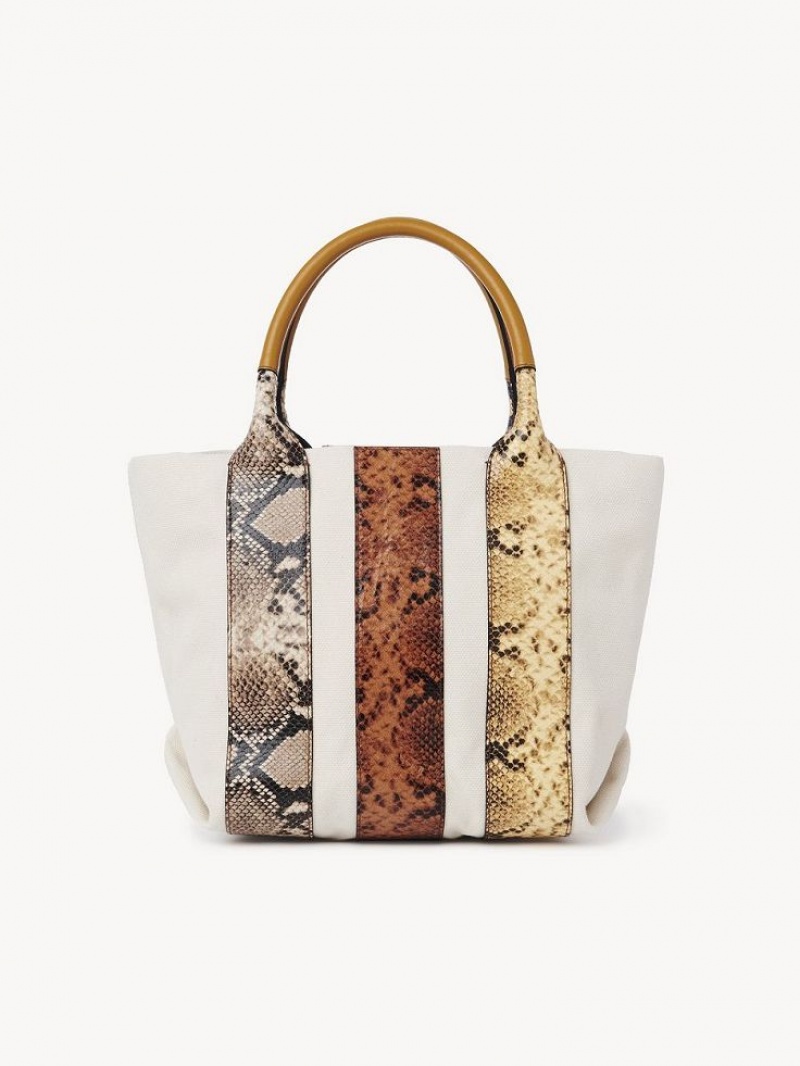 Torby Tote Chloe Laetizia Small Brązowe | CHE-SR14700