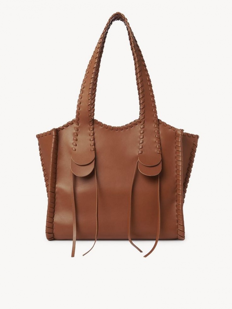 Torby Tote Chloe Medium Mony Brązowe | CHE-SR13311