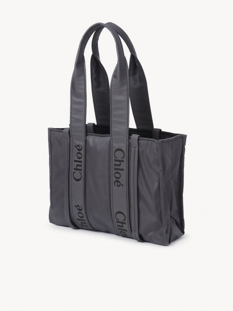 Torby Tote Chloe Medium Woody Szare | CHE-SR13350