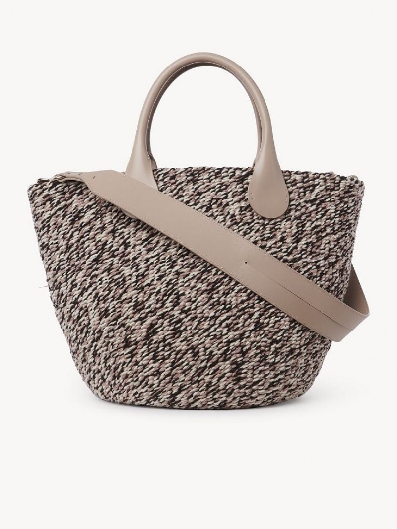 Torby Tote Chloe Sabia Hamper Beżowe | CHE-SR13337