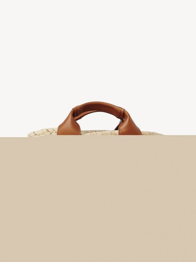 Torby Tote Chloe Sense Small Basket Brązowe | CHE-SR13320