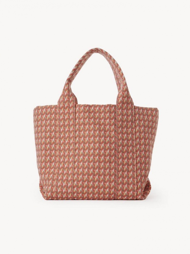 Torby Tote Chloe Small Laetizia Pomarańczowe | CHE-SR14702