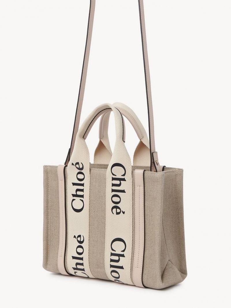 Torby Tote Chloe Small Woody Różowe | CHE-SR13392