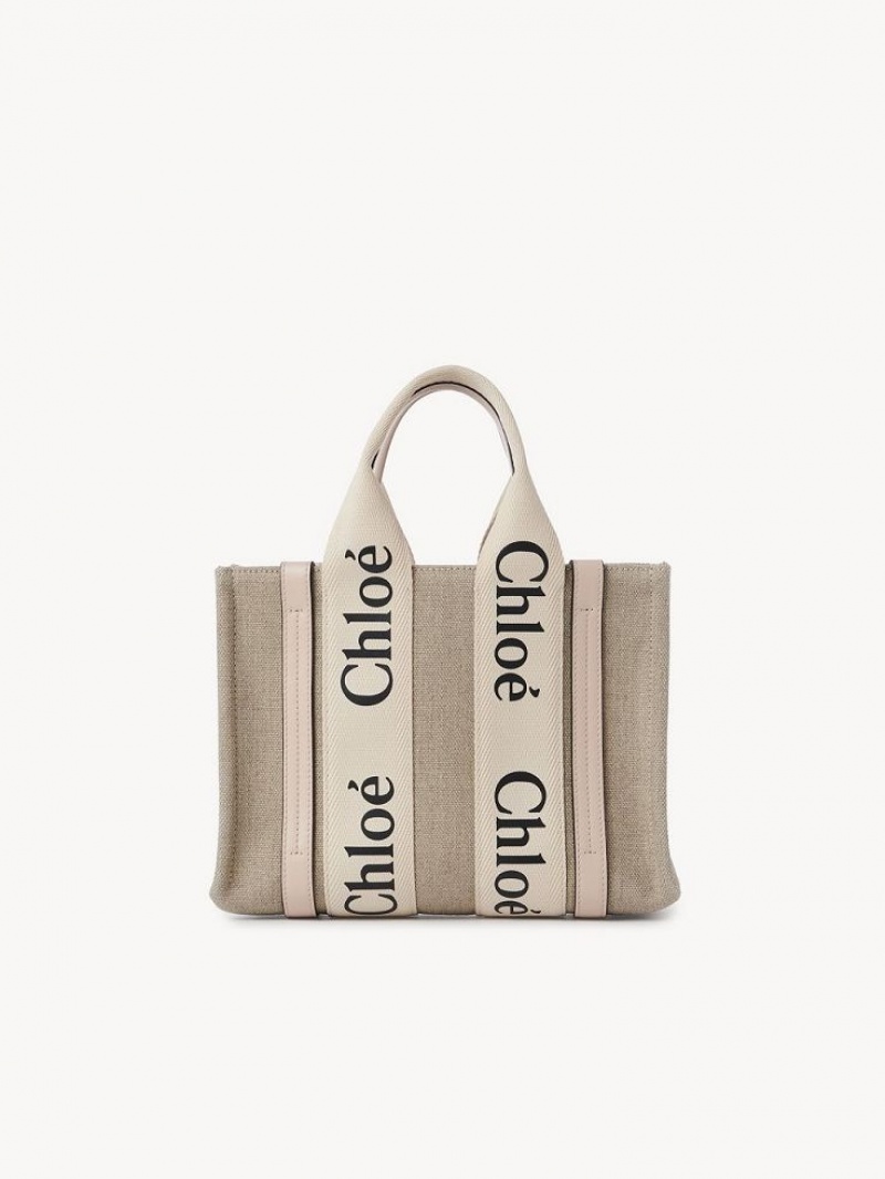 Torby Tote Chloe Small Woody Różowe | CHE-SR13392