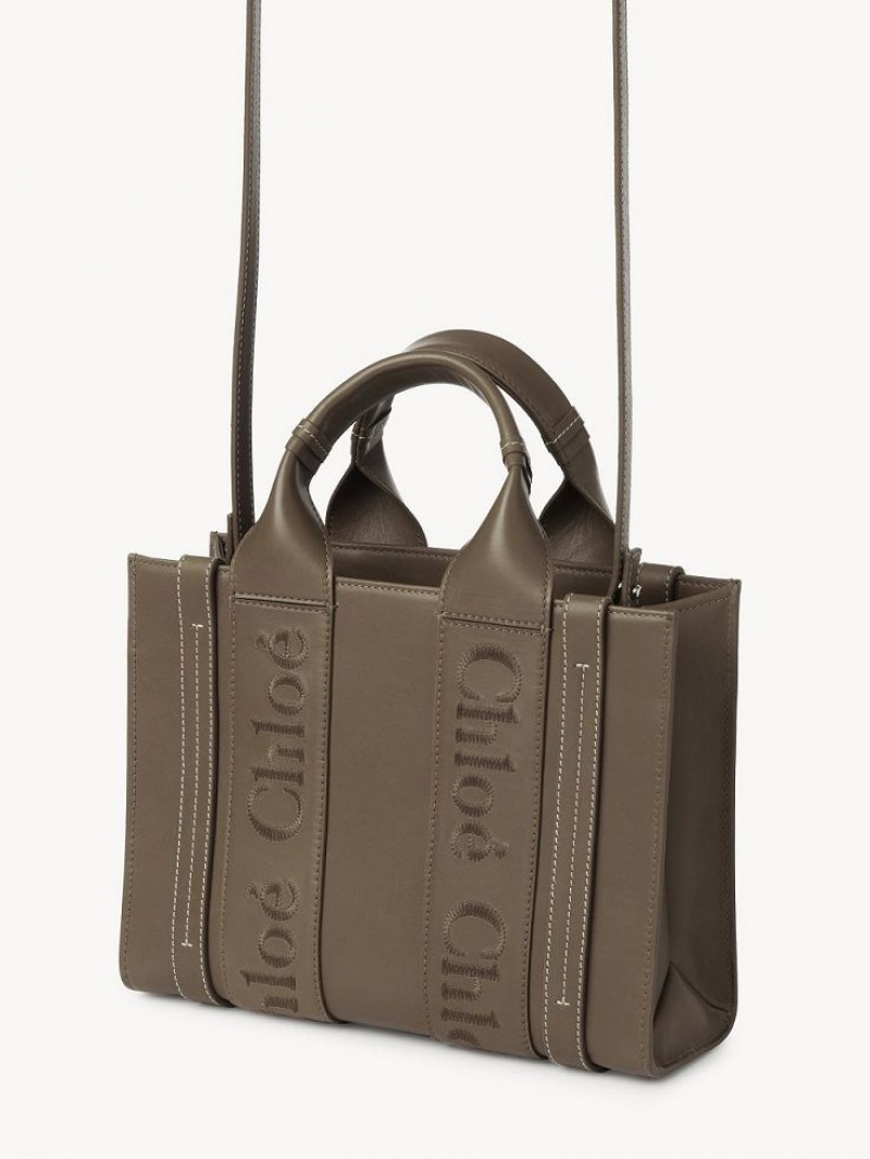 Torby Tote Chloe Small Woody Zielone | CHE-SR13339