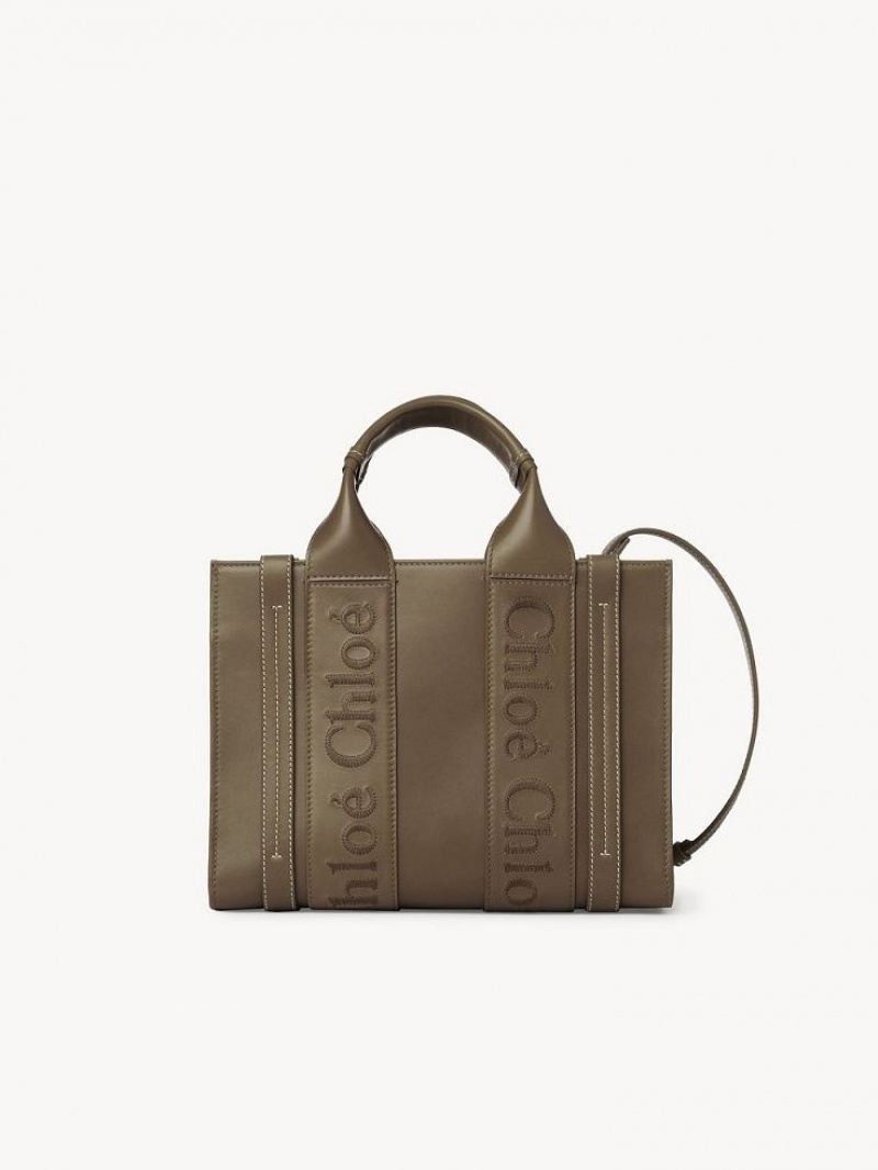 Torby Tote Chloe Small Woody Zielone | CHE-SR13339