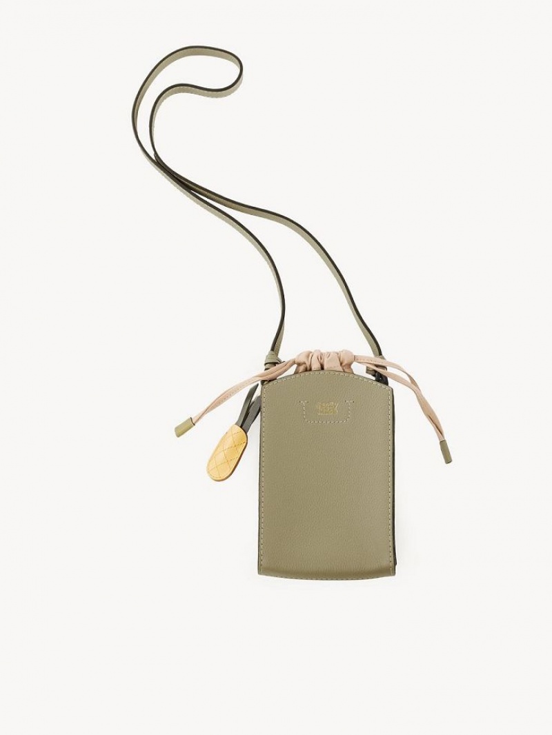 Torebki Małe Chloe Cecilya Vertical Pouch Zielone | CHE-SR14726