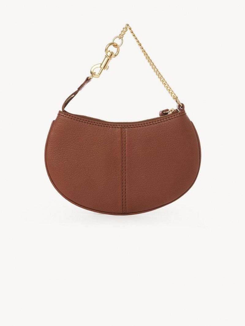 Torebki Małe Chloe Hana Clutch Brązowe | CHE-SR14768