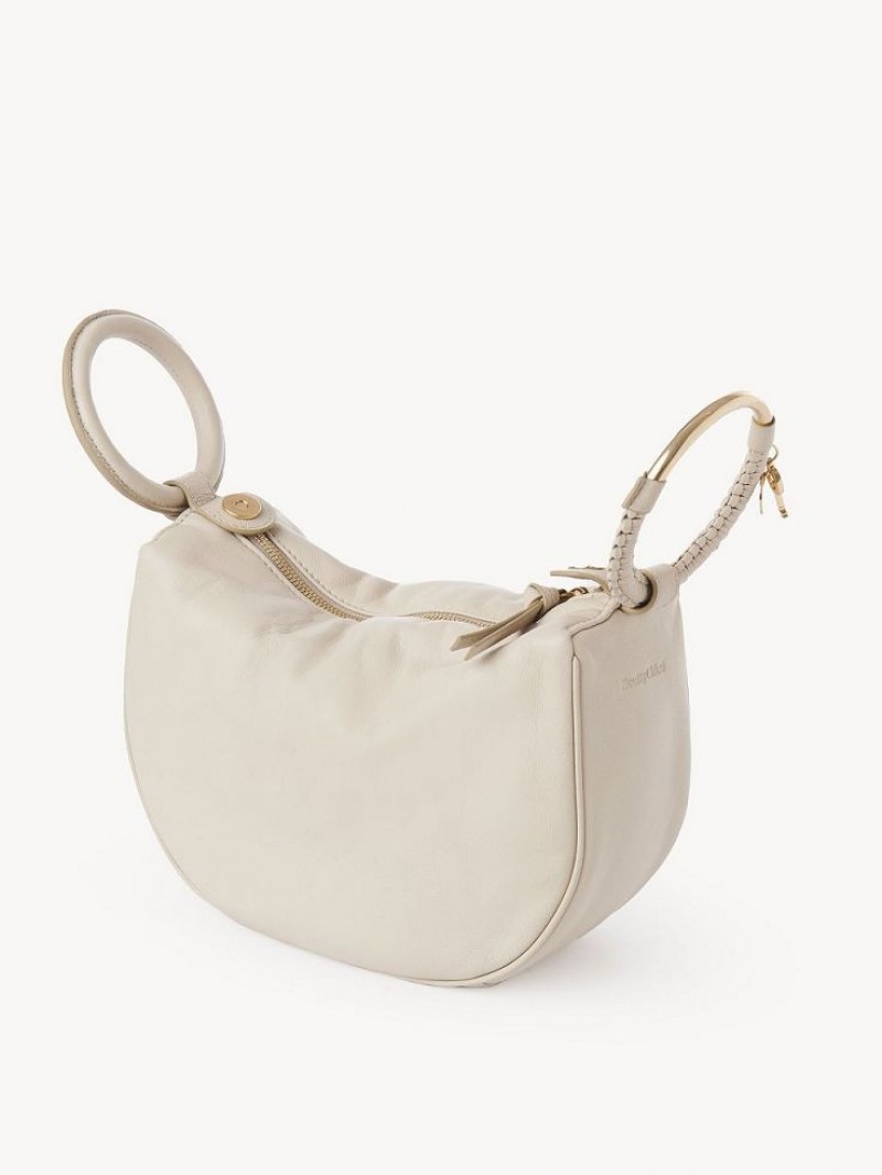 Torebki Małe Chloe Hana Wristlet Beżowe | CHE-SR14774