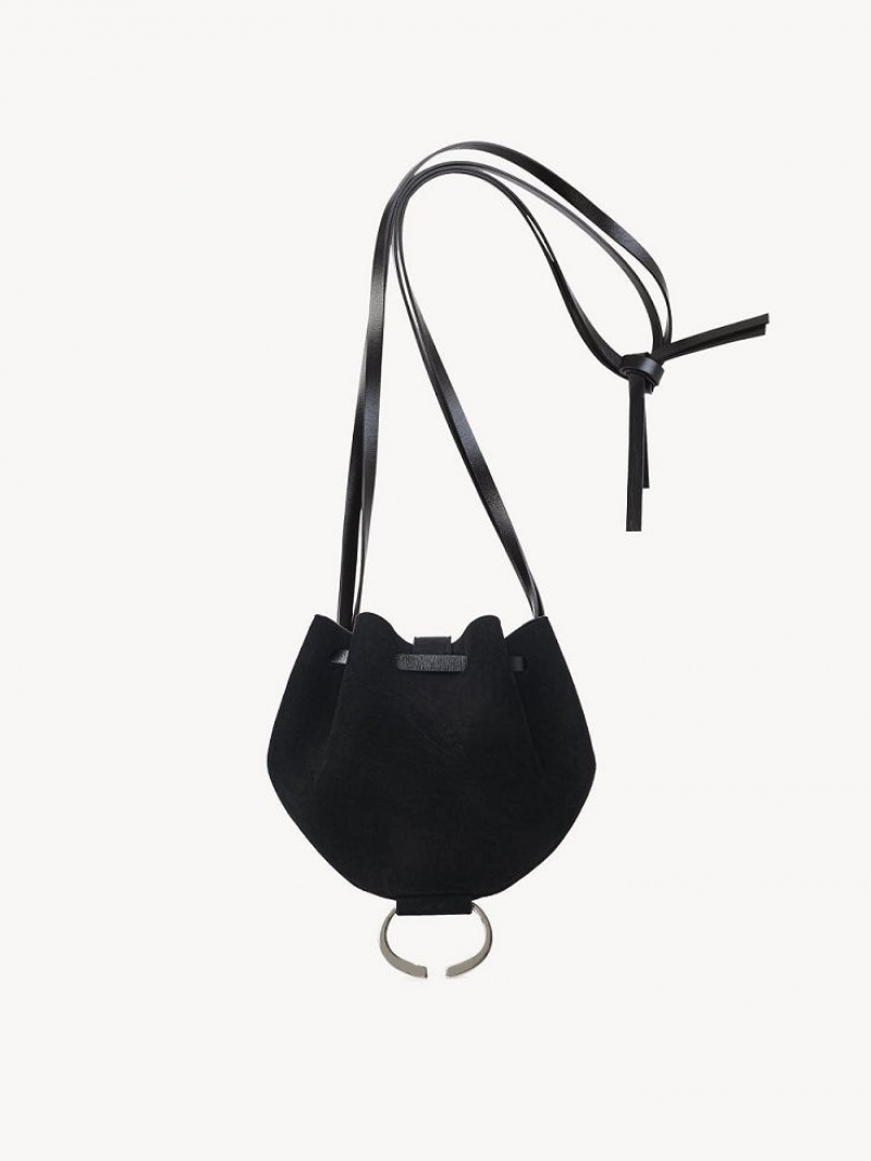 Torebki Małe Chloe Round Pouch Czarne | CHE-SR13708