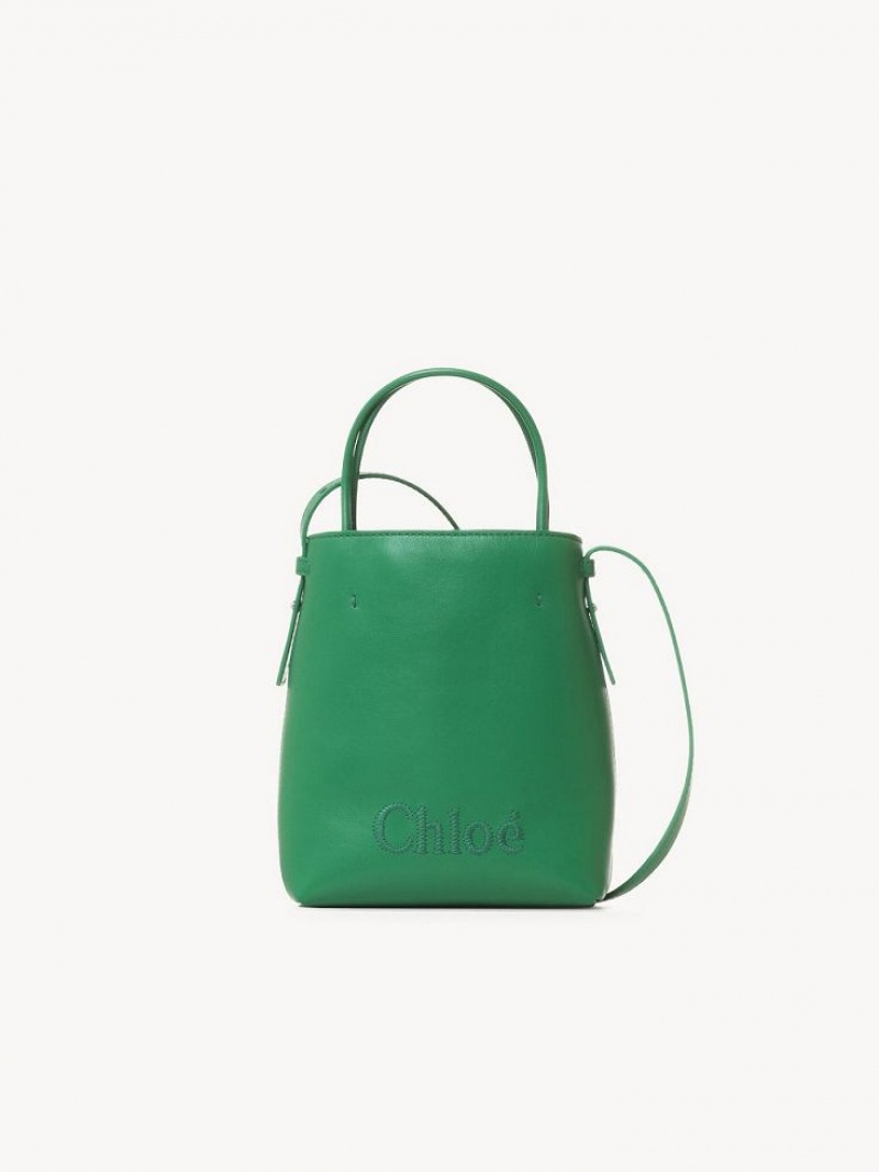 Torebki Małe Chloe Sense Tote Zielone | CHE-SR13732